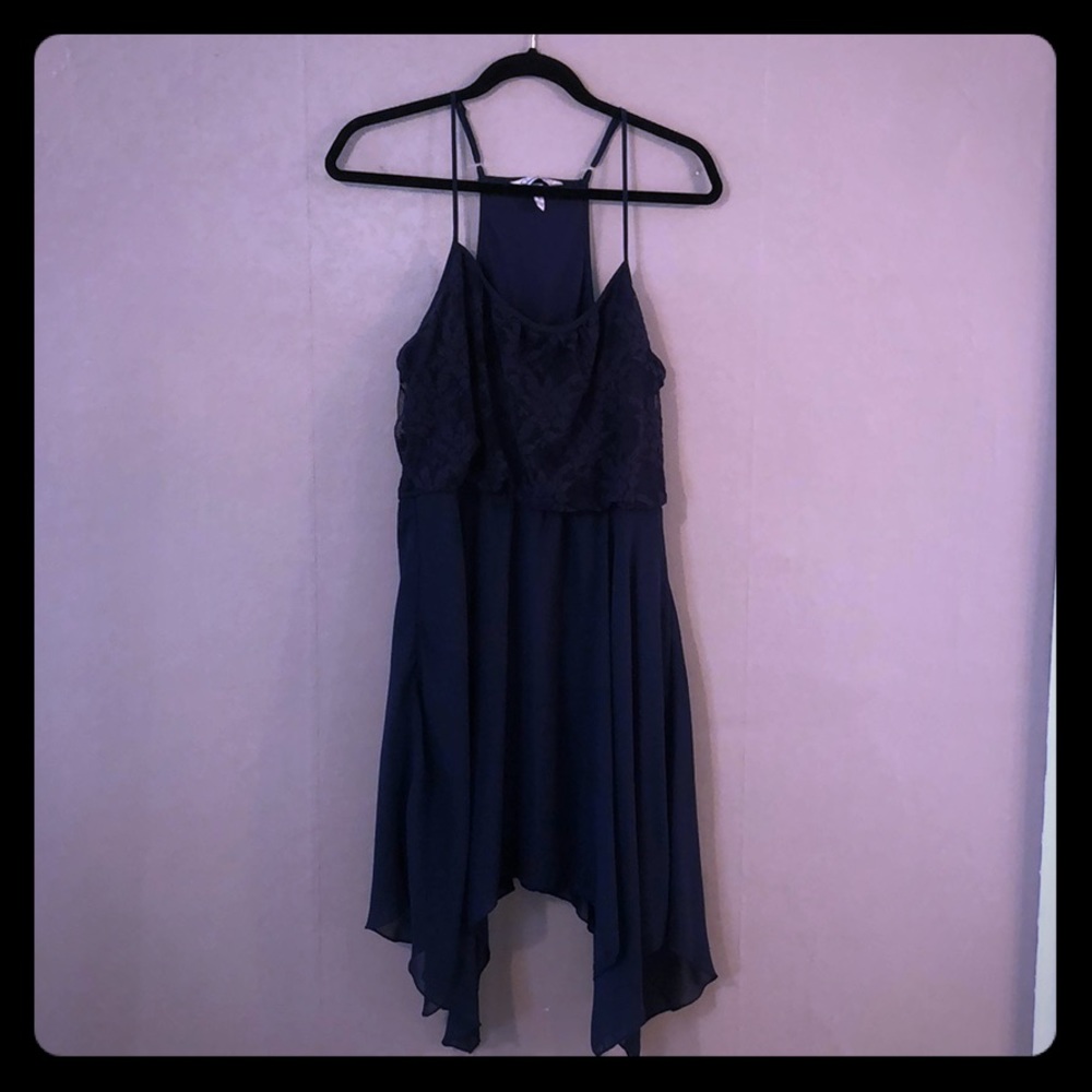 Blue Hi Lo Dress
